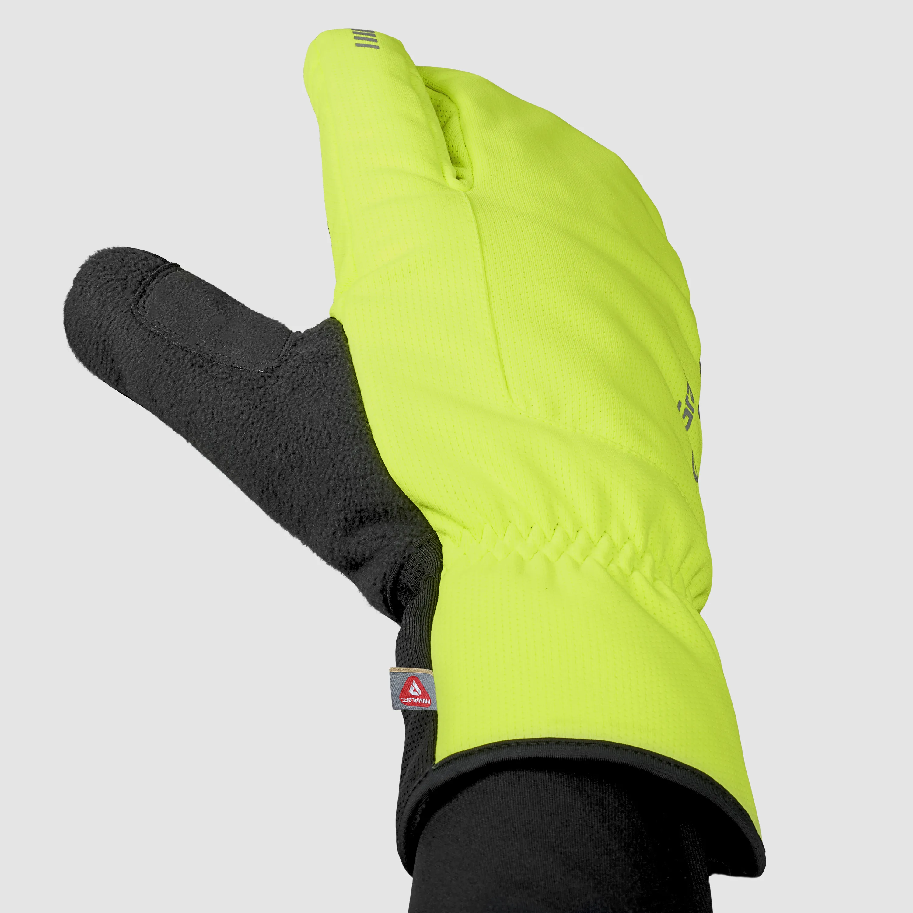 Gripgrab Nordic 2 Windproof Deep Winter Lobster Gloves Yellow Hi-Vis | Buy Gripgrab Nordic 2 Windproof Deep Winter Lobster Glove