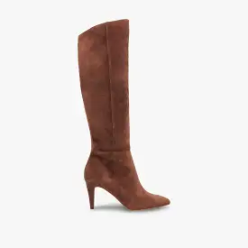 HAZE WIDE CALF BOOTS COCOA SUEDE