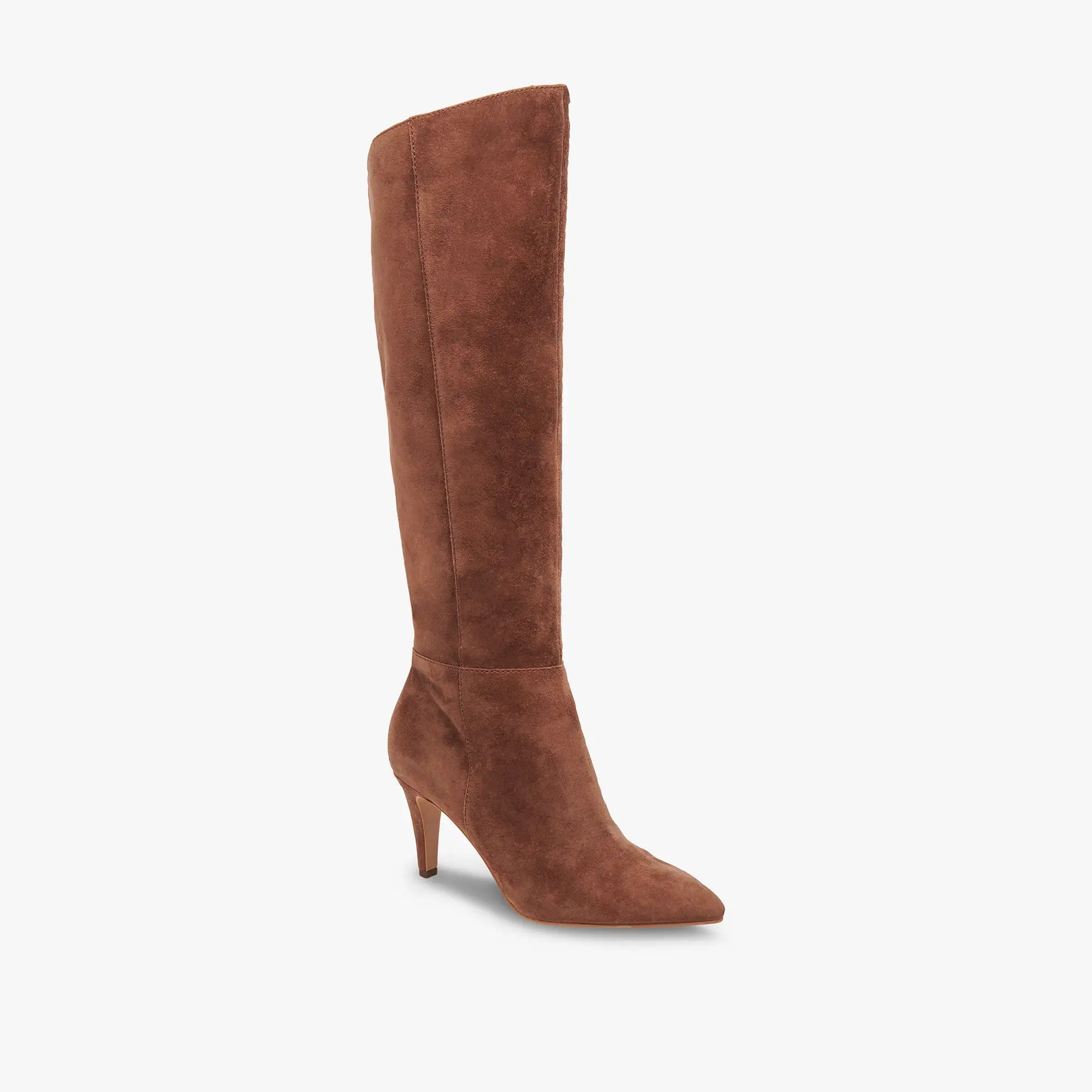 HAZE WIDE CALF BOOTS COCOA SUEDE