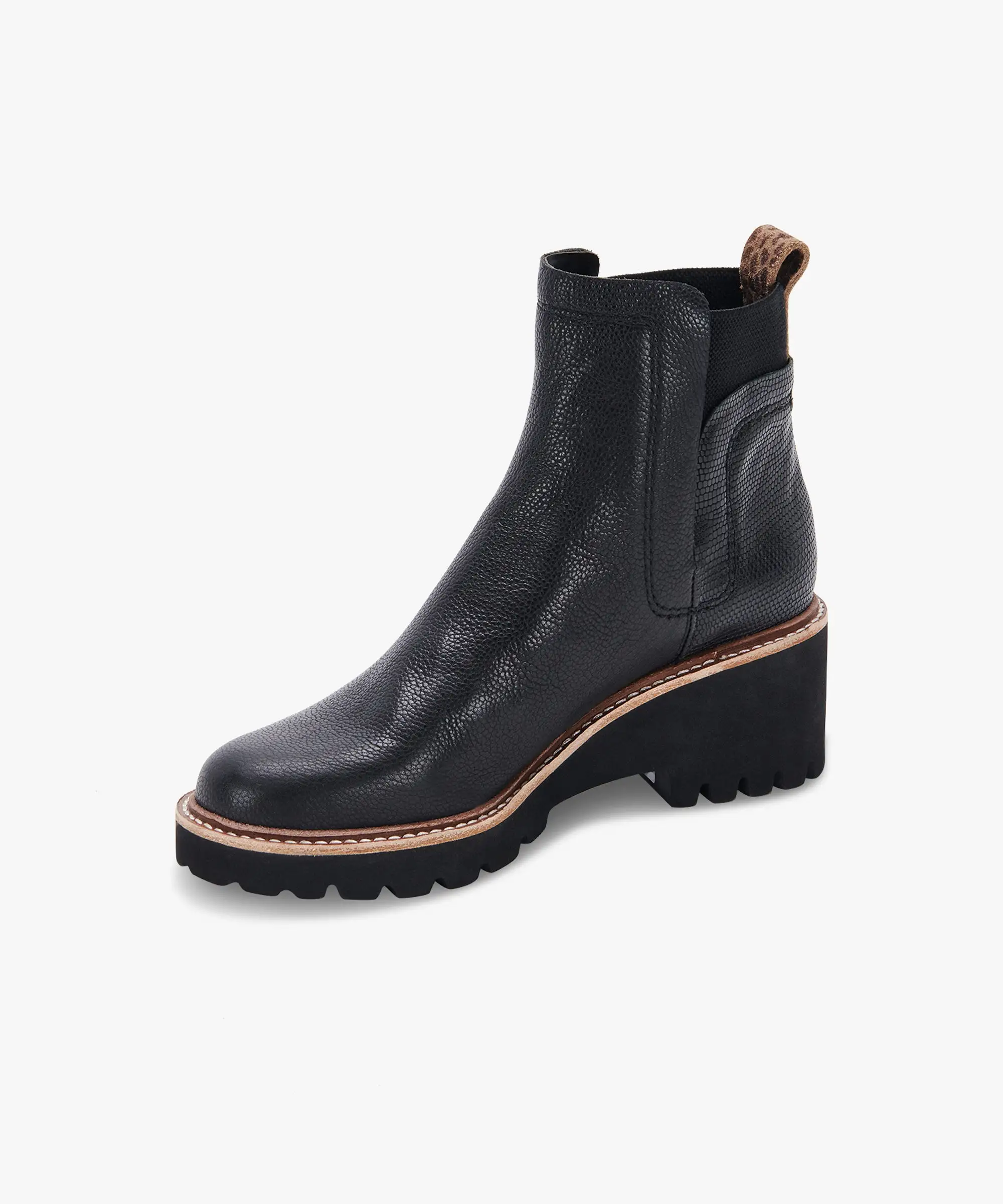 HUEY H2O BOOTS BLACK LEATHER - re:vita