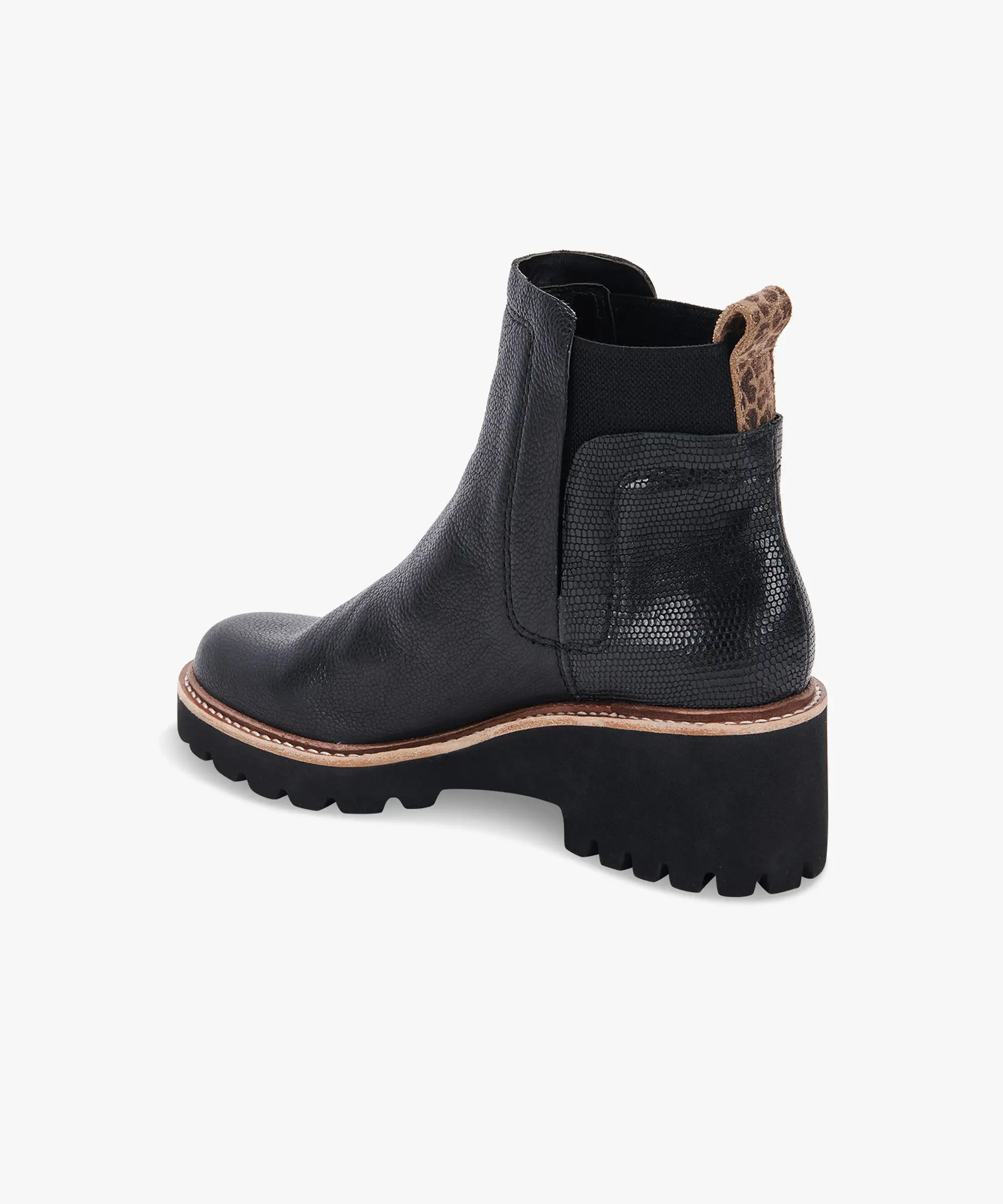 HUEY H2O BOOTS BLACK LEATHER - re:vita