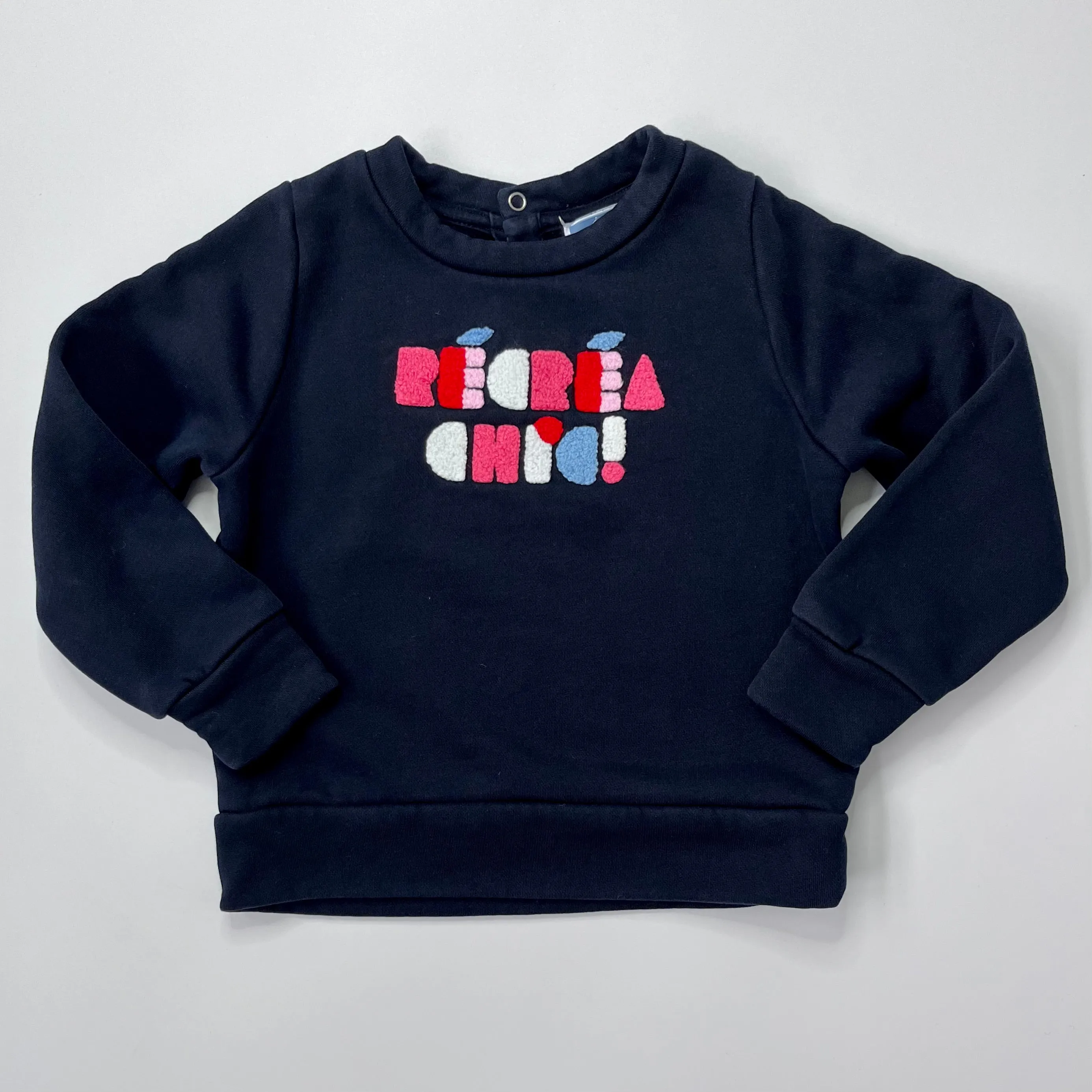 Jacadi Navy Sweater With Motif: 4 Years