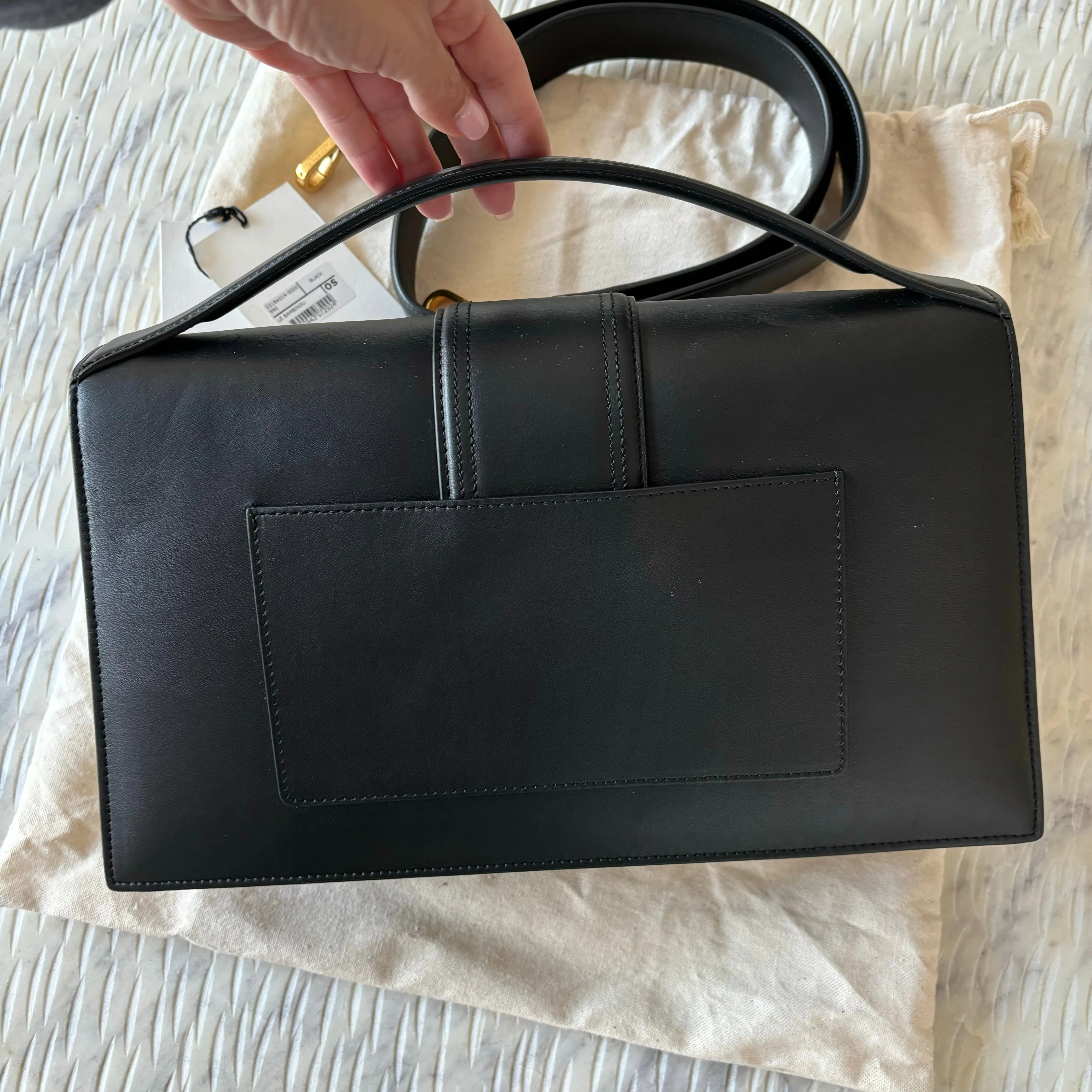 Jacquemus Black Leather Le Bambinou w/ Strap