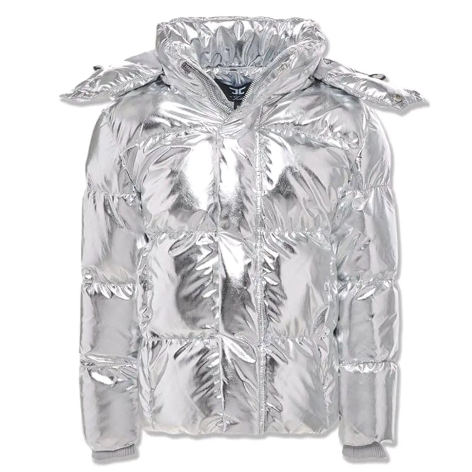 Jordan Craig Metallic Hooded Bubble Toddler Jacket Metallic Silver