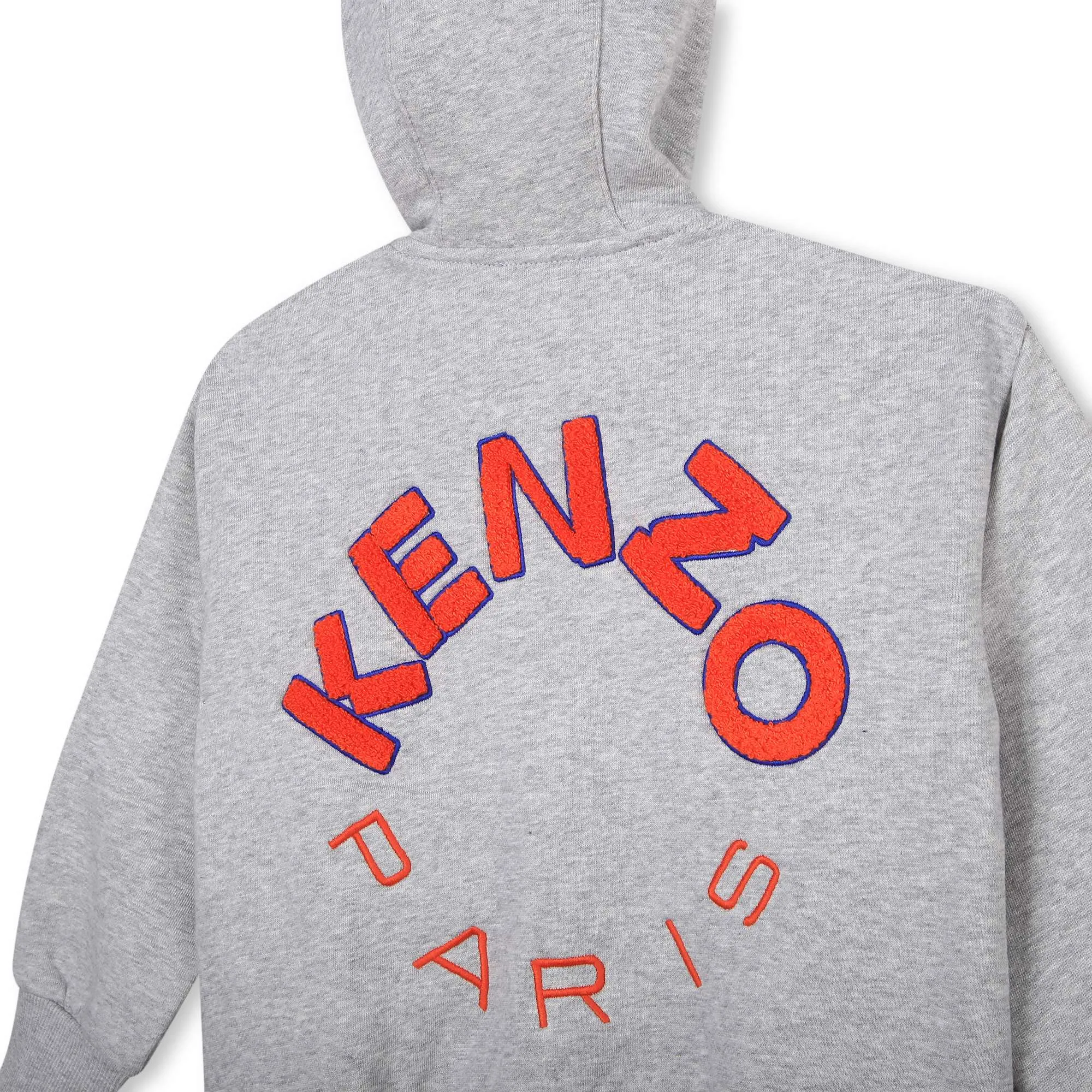 Kenzo Fuzzy 'K' Logo Zip Up Hoodie