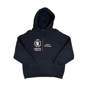 (L) BALENCIAGA WORLD FOOD PROGRAMME HOODIE - BLACK