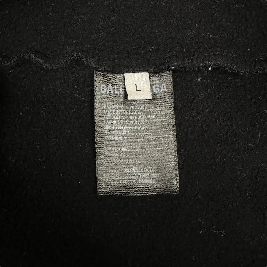 (L) BALENCIAGA WORLD FOOD PROGRAMME HOODIE - BLACK