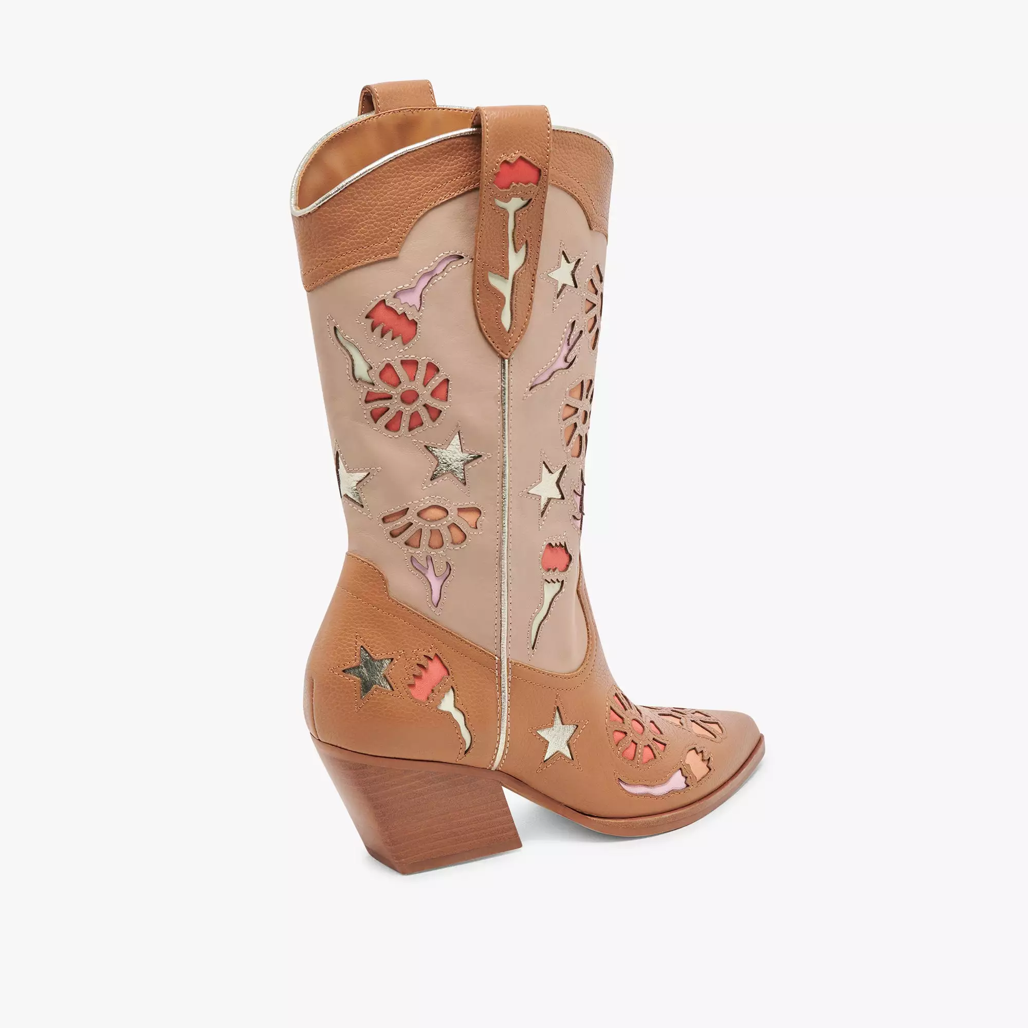 LASSIE BOOTS TAN MULTI LEATHER