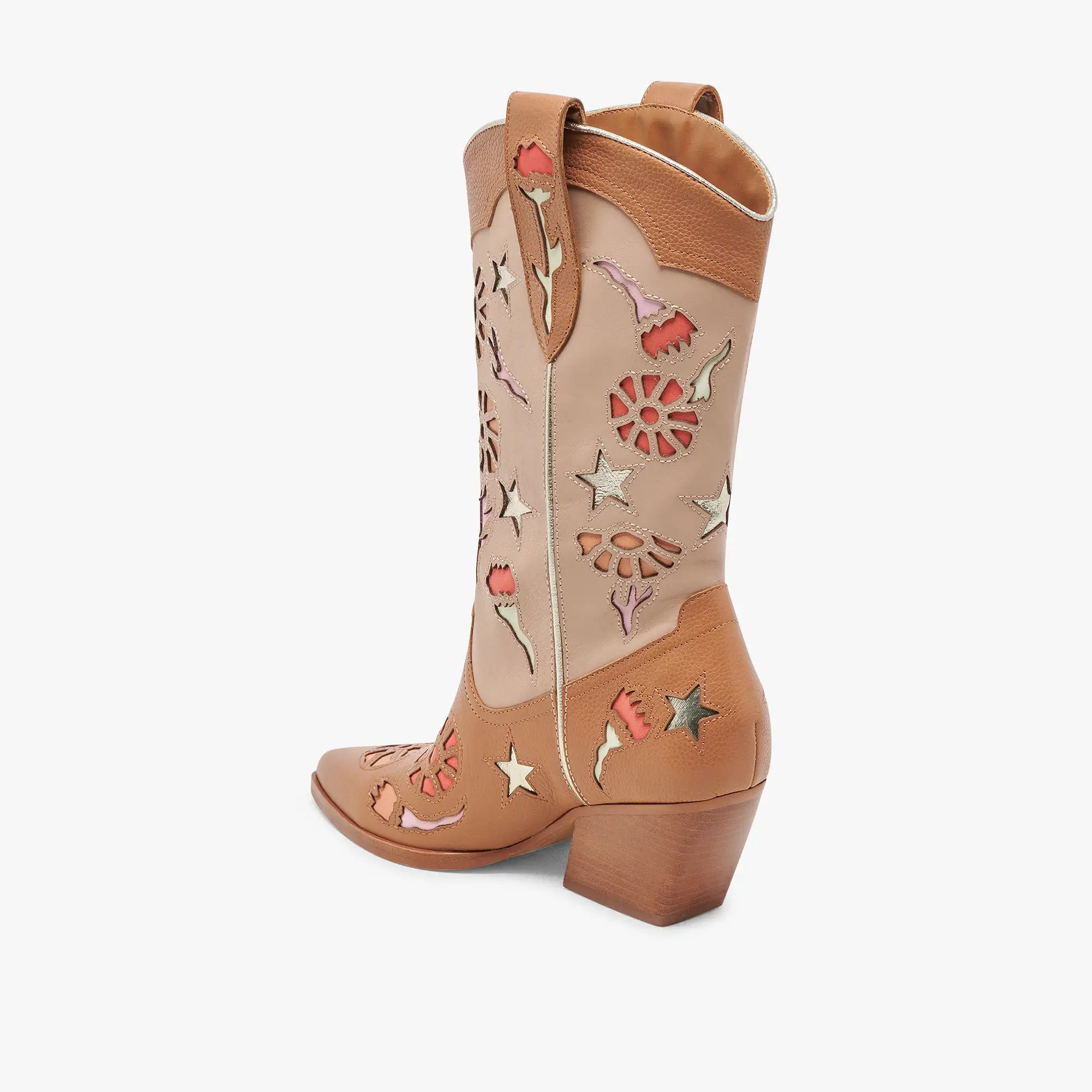 LASSIE BOOTS TAN MULTI LEATHER