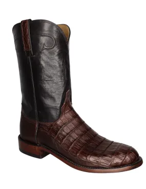 Lucchese Mens Gerard Sienna Caiman Boots