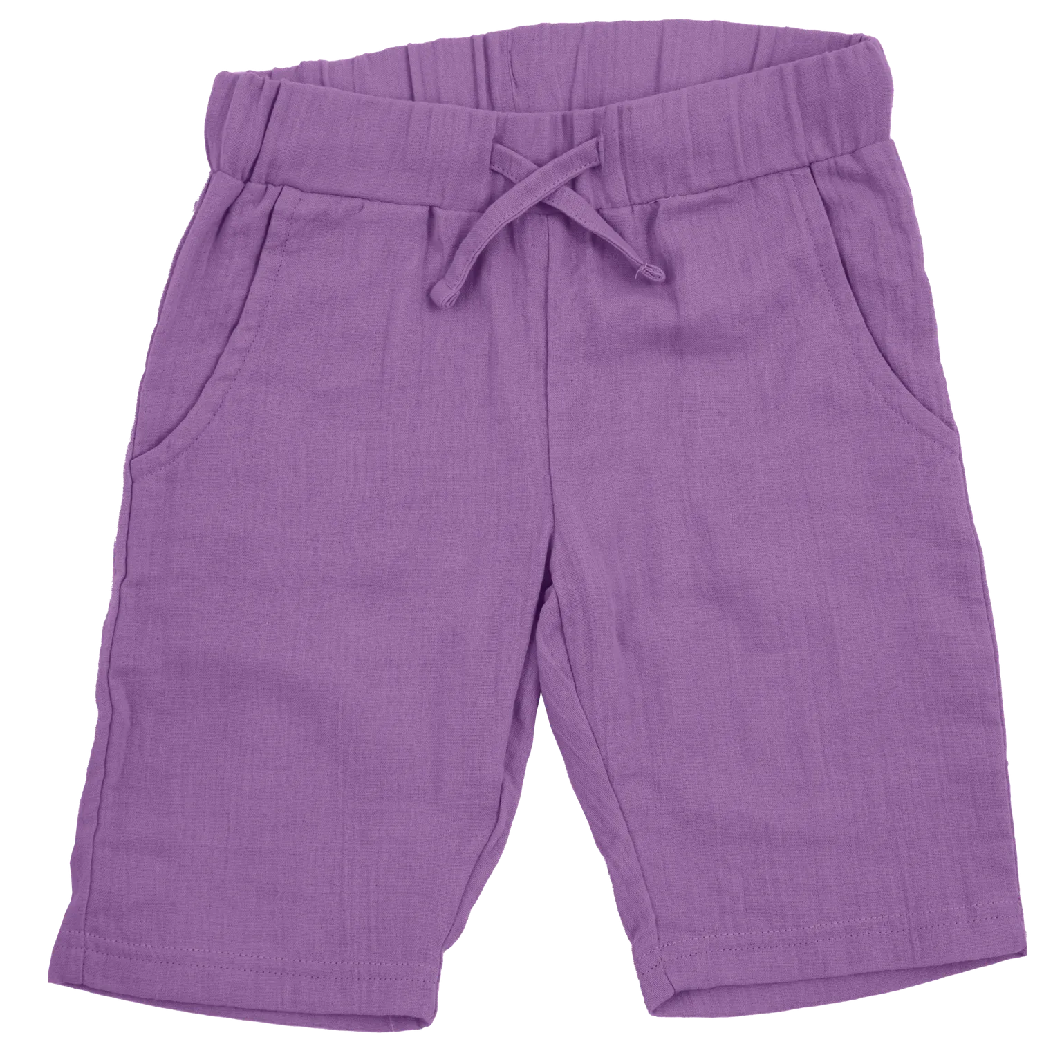 Maxomorra Purple Muslin Knee Shorts