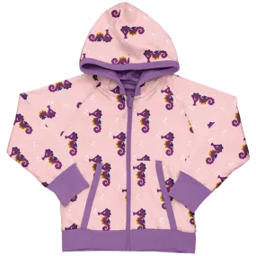 Maxomorra Seahorse Organic Cotton Reversible Zip Hoodie