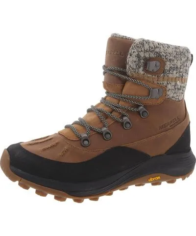 Merrell Womens Lace Up Cold Weather Shearling Boots