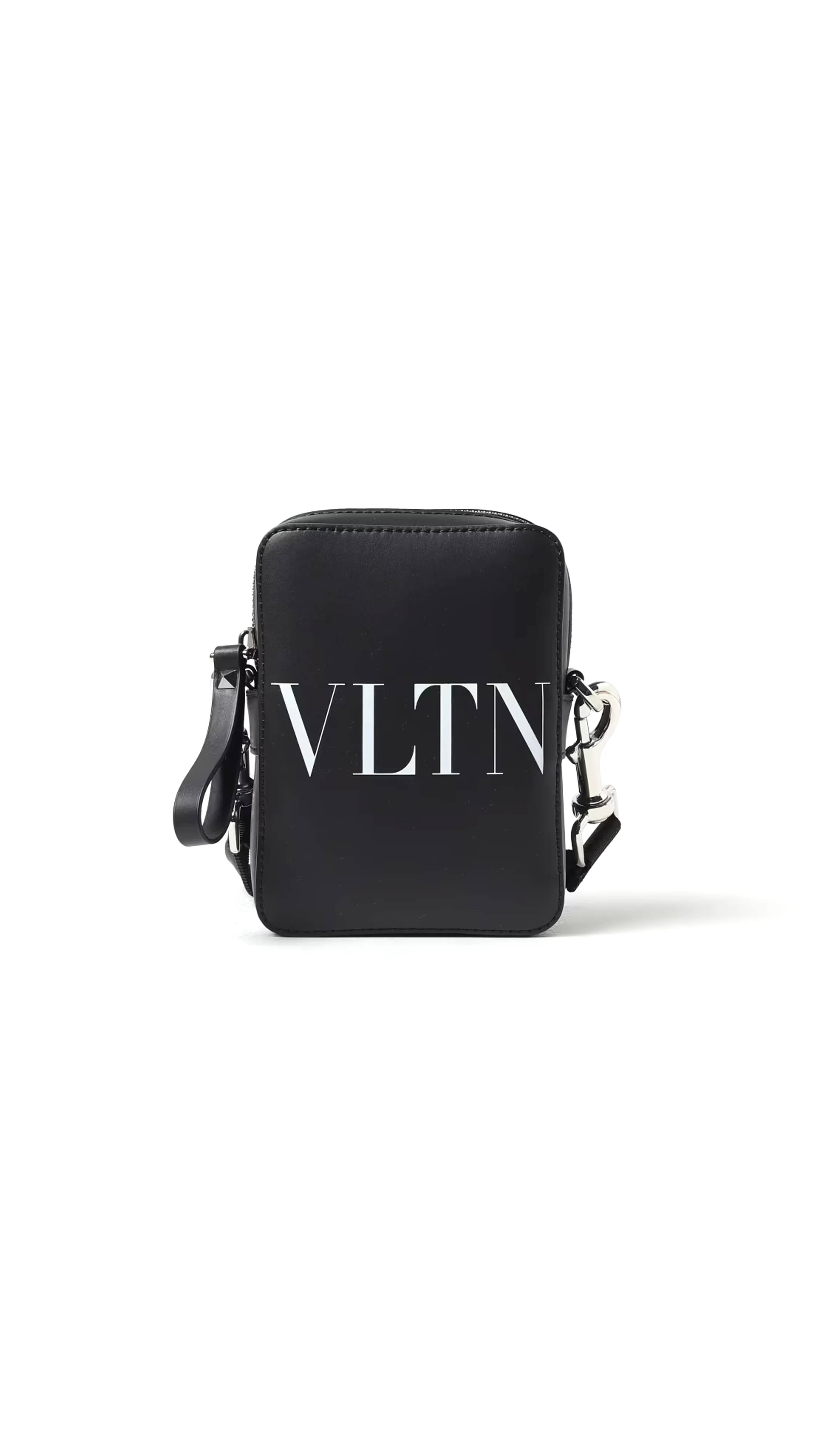 Mini Leather Shoulder Bag - Black