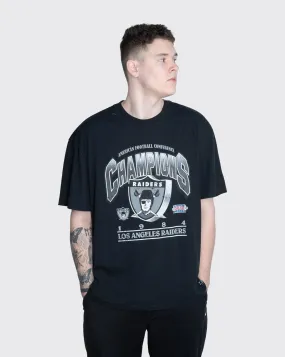 mitchell and ness bevelled raiders tee