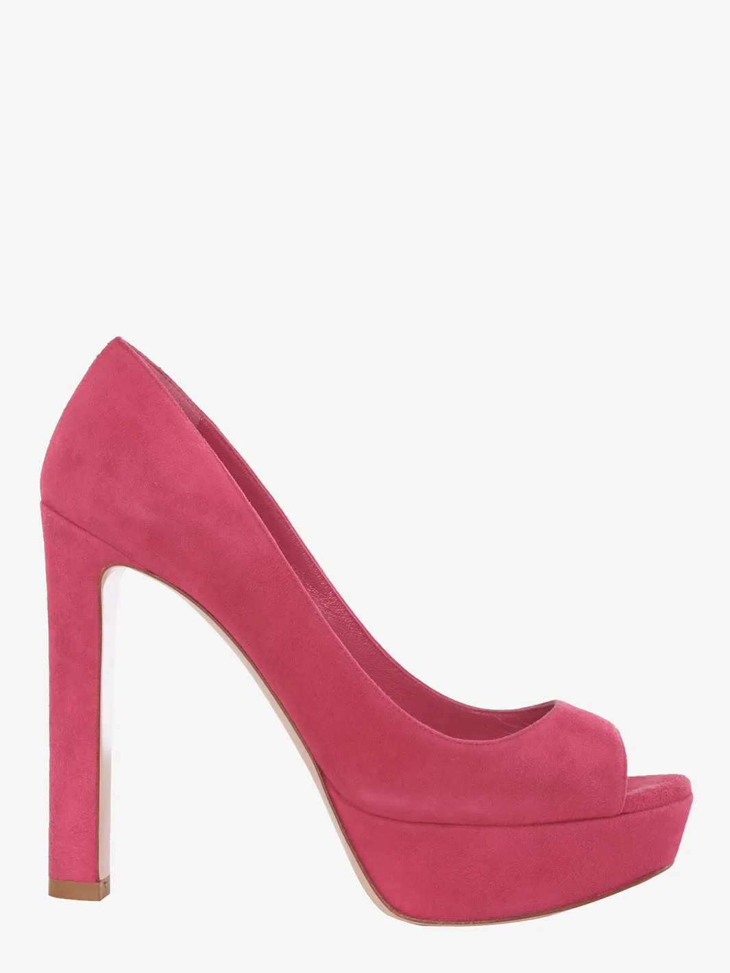 Miu Miu Fuchsia open toe shoe in suede