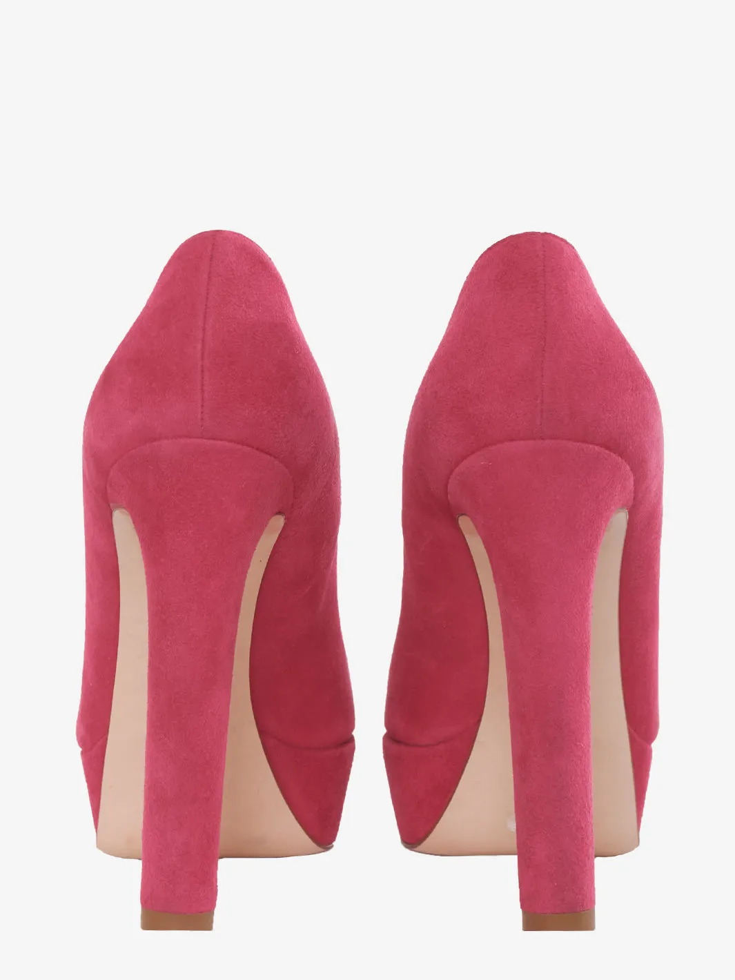 Miu Miu Fuchsia open toe shoe in suede