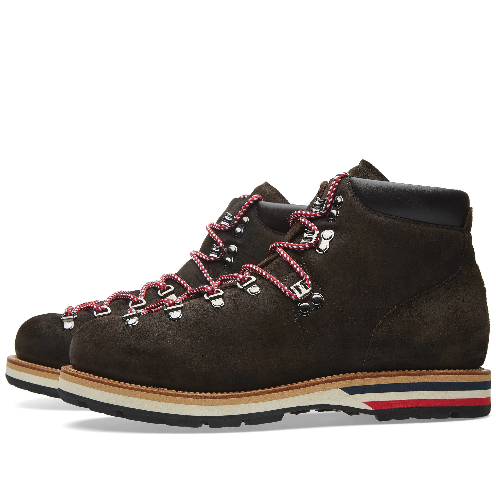 Moncler Suede Peak BootDark Brown