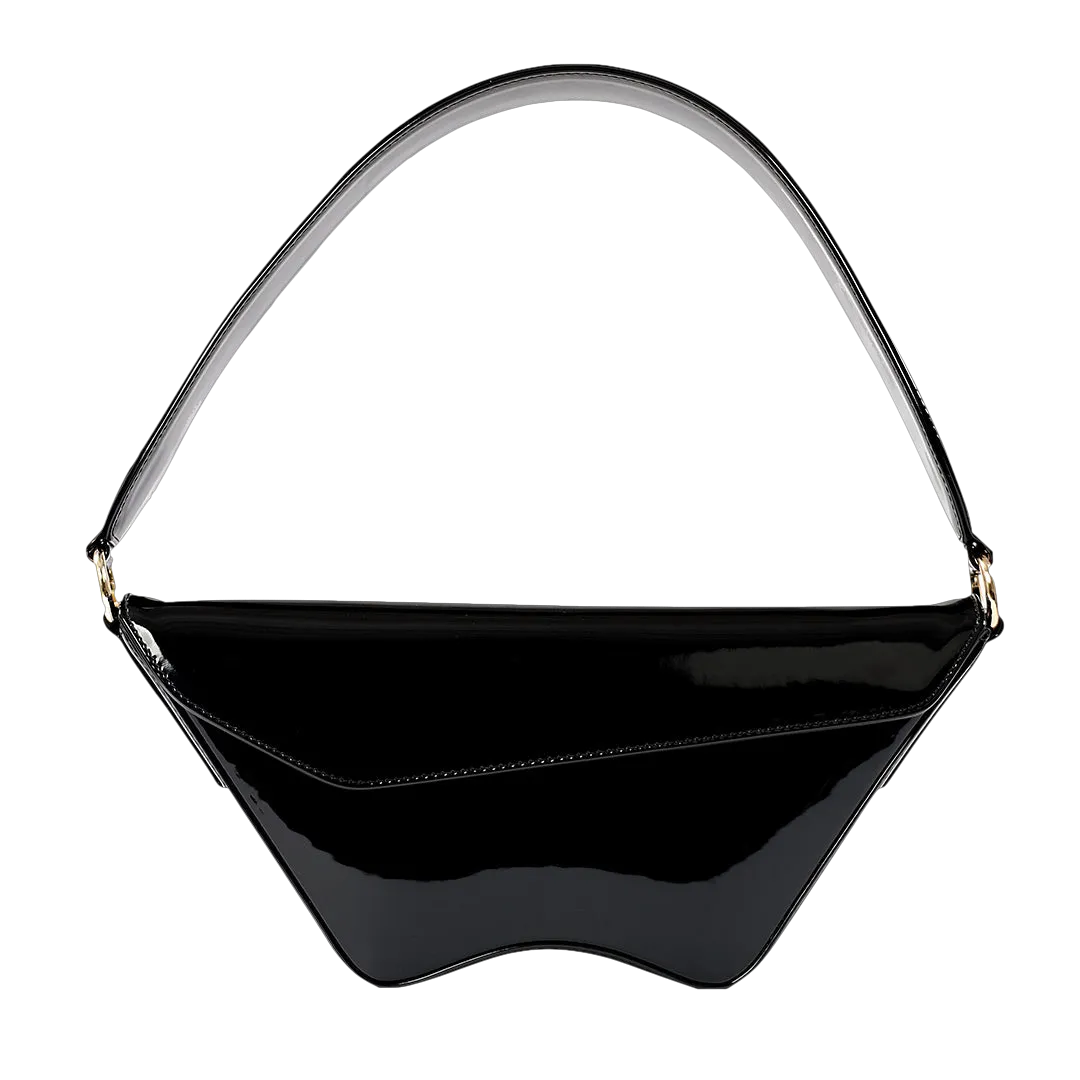 Nadira - Patent Black - Shoulder Bag