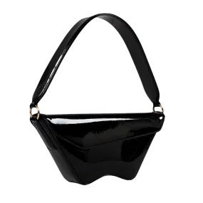 Nadira - Patent Black - Shoulder Bag