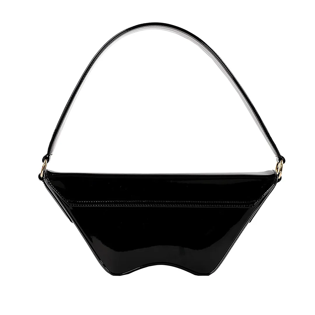 Nadira - Patent Black - Shoulder Bag