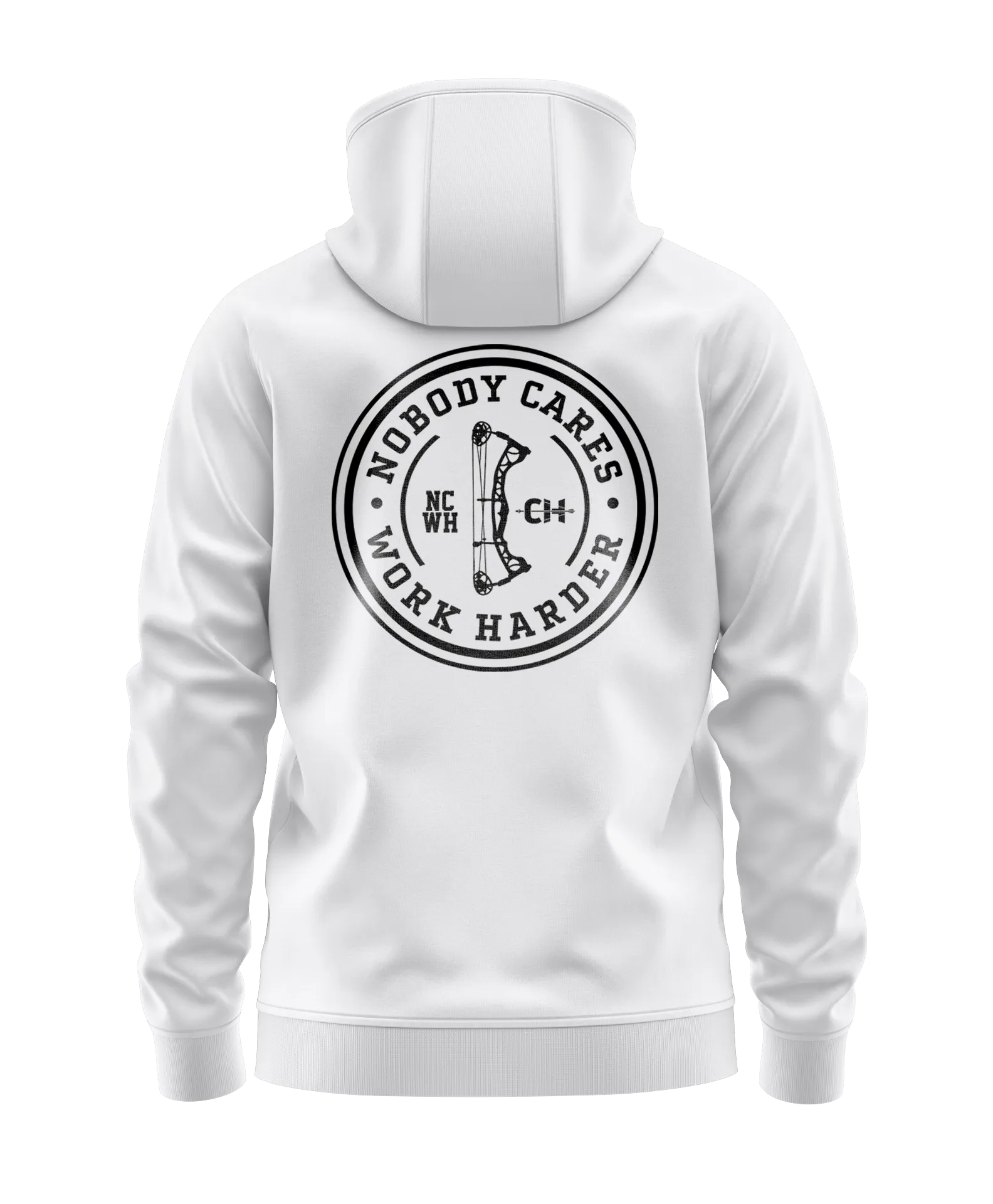 Nobody Cares Work Harder Bow Seal Hoodie