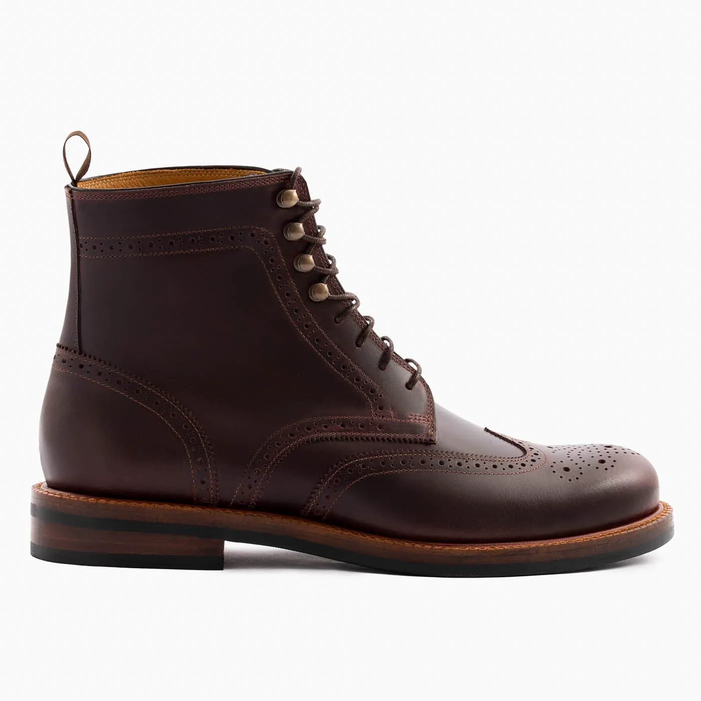 Nolan Brogue Boots - Pull-Up - Men's