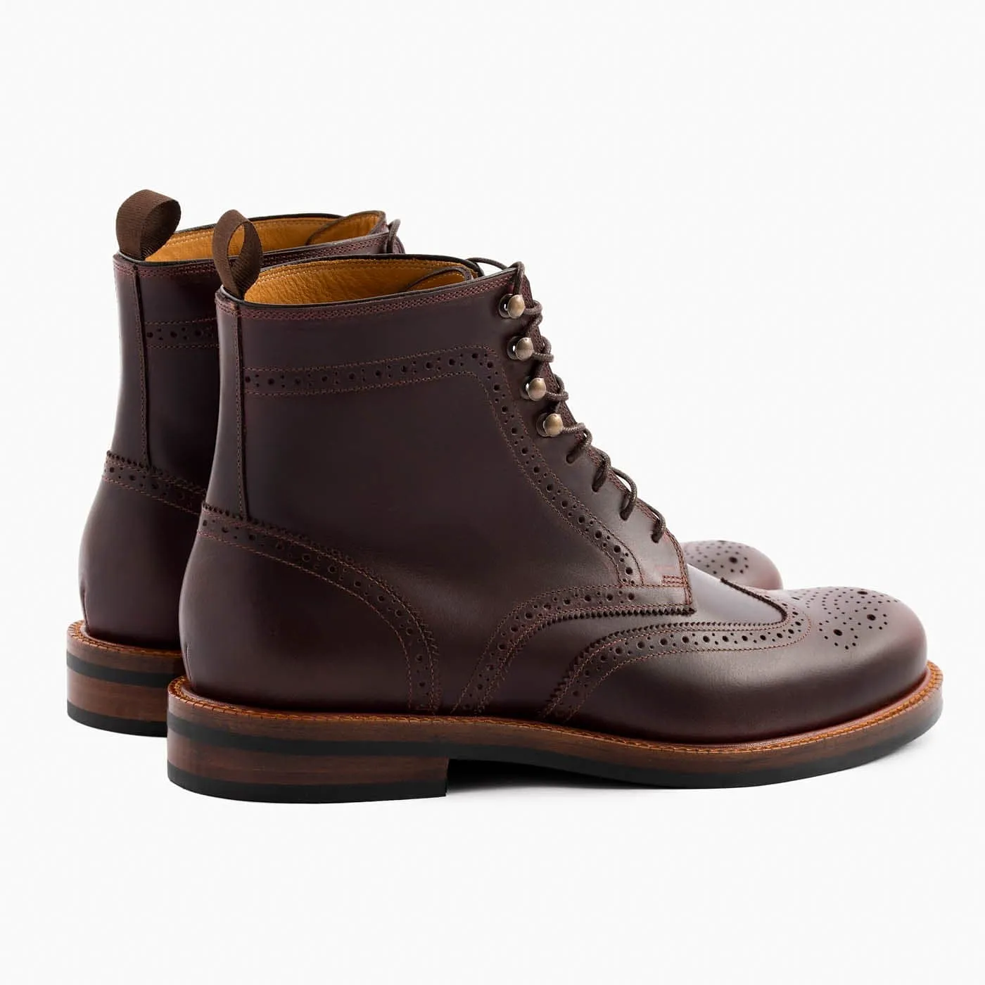 Nolan Brogue Boots - Pull-Up - Men's