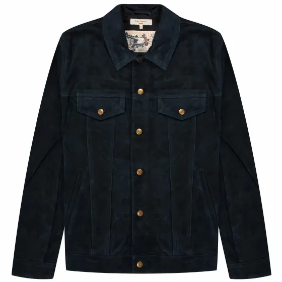 Nudie Robby Nubuck Jacket Navy