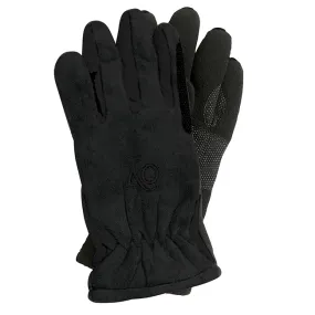 Ovation Women's Polar Fleece Winter Riding Gloves - Black/Black