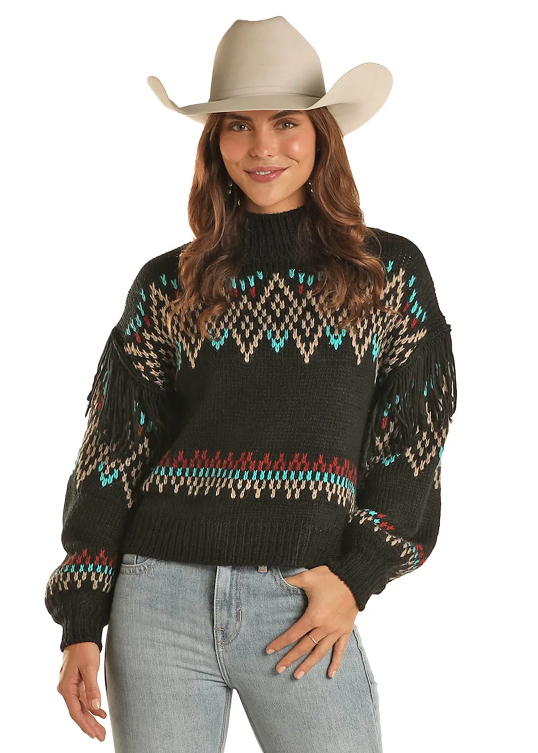 Panhandle Slim Womens Mock Turtle Neck Sweater