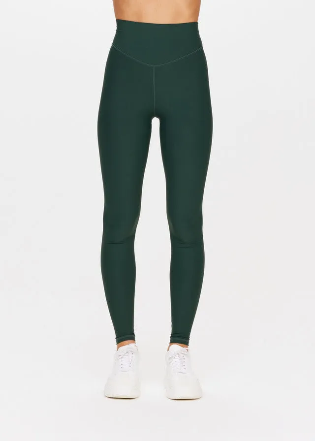 Peached High Rise Pant - British Racing Green