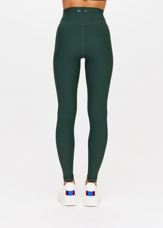 Peached High Rise Pant - British Racing Green