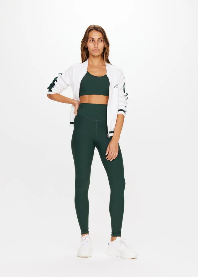 Peached High Rise Pant - British Racing Green