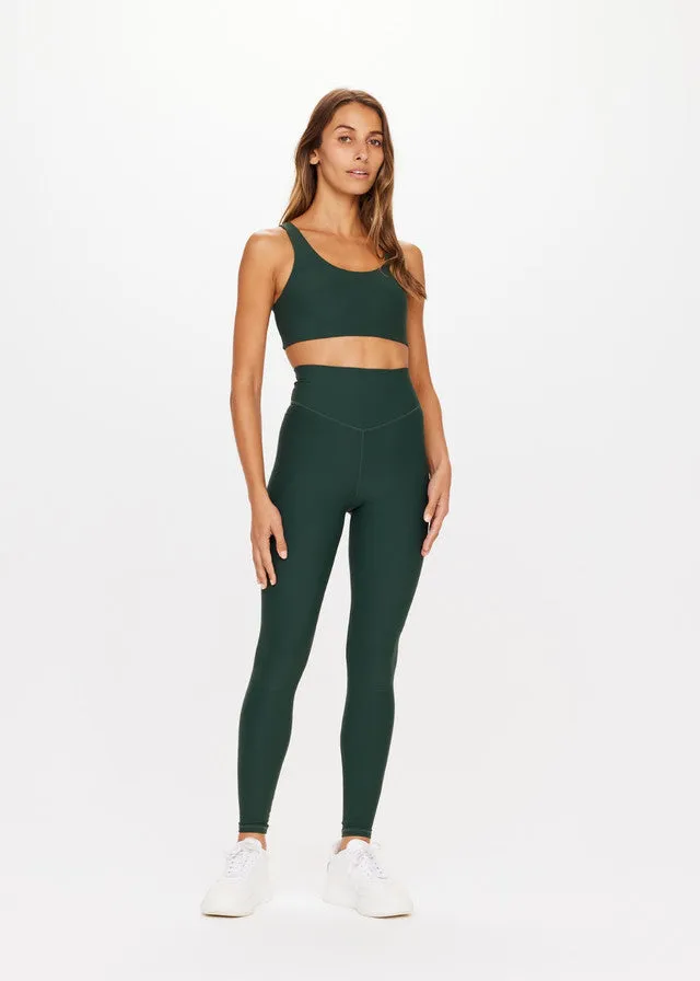 Peached High Rise Pant - British Racing Green