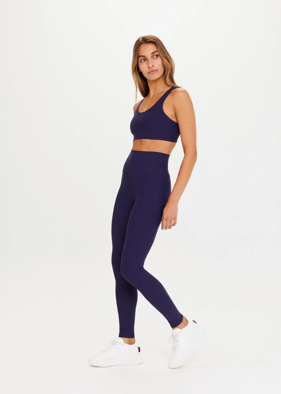 Peached High Rise Pant - Navy