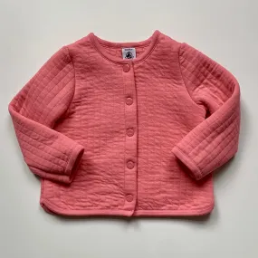 Petit Bateau Pink Sweater Cardigan: 18 Months