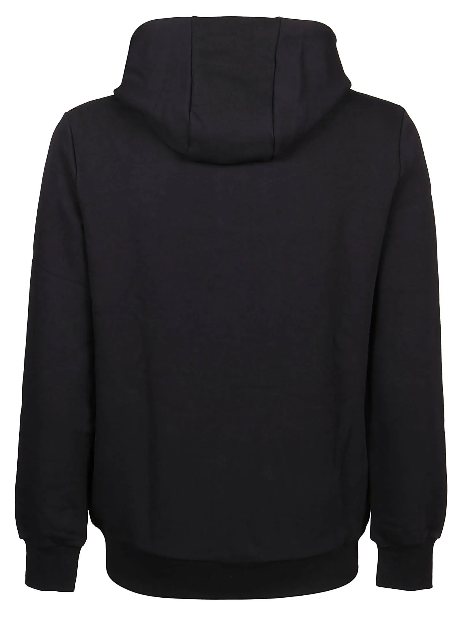 Philipp Plein Logo-Patch Zipped Drawstring Hoodie