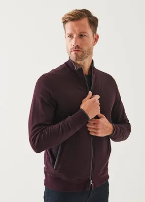 PIMA STRETCH FLEECE TRACK JACKET