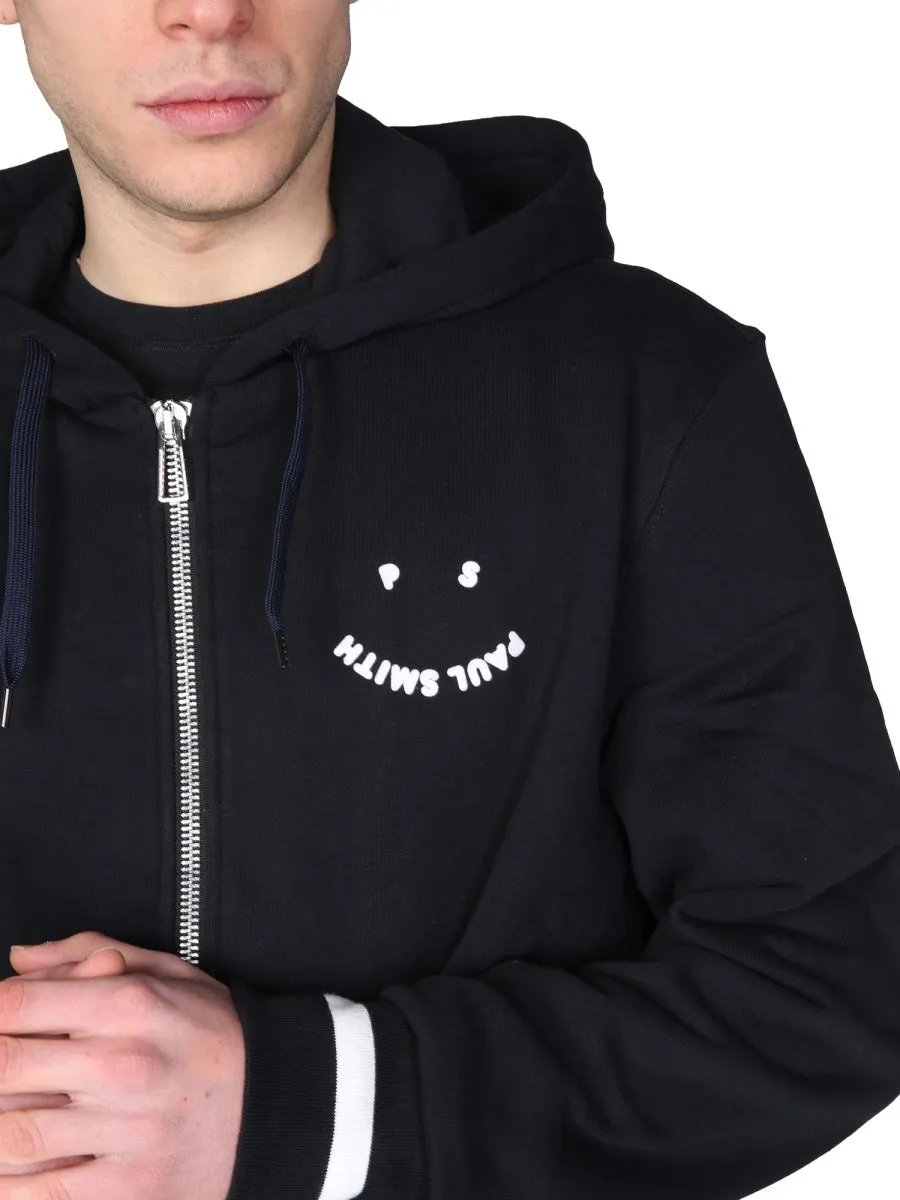 PS Paul Smith Smiley Logo Zipped Hoodie