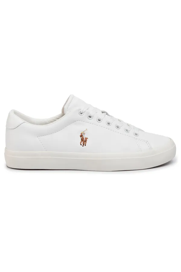 Ralph Lauren Longwood Leather Sneaker White