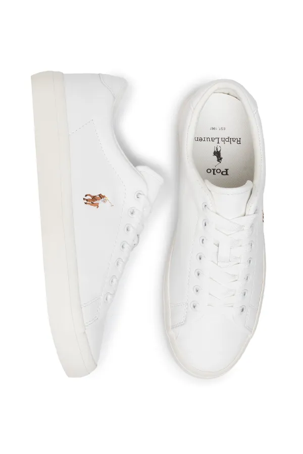 Ralph Lauren Longwood Leather Sneaker White