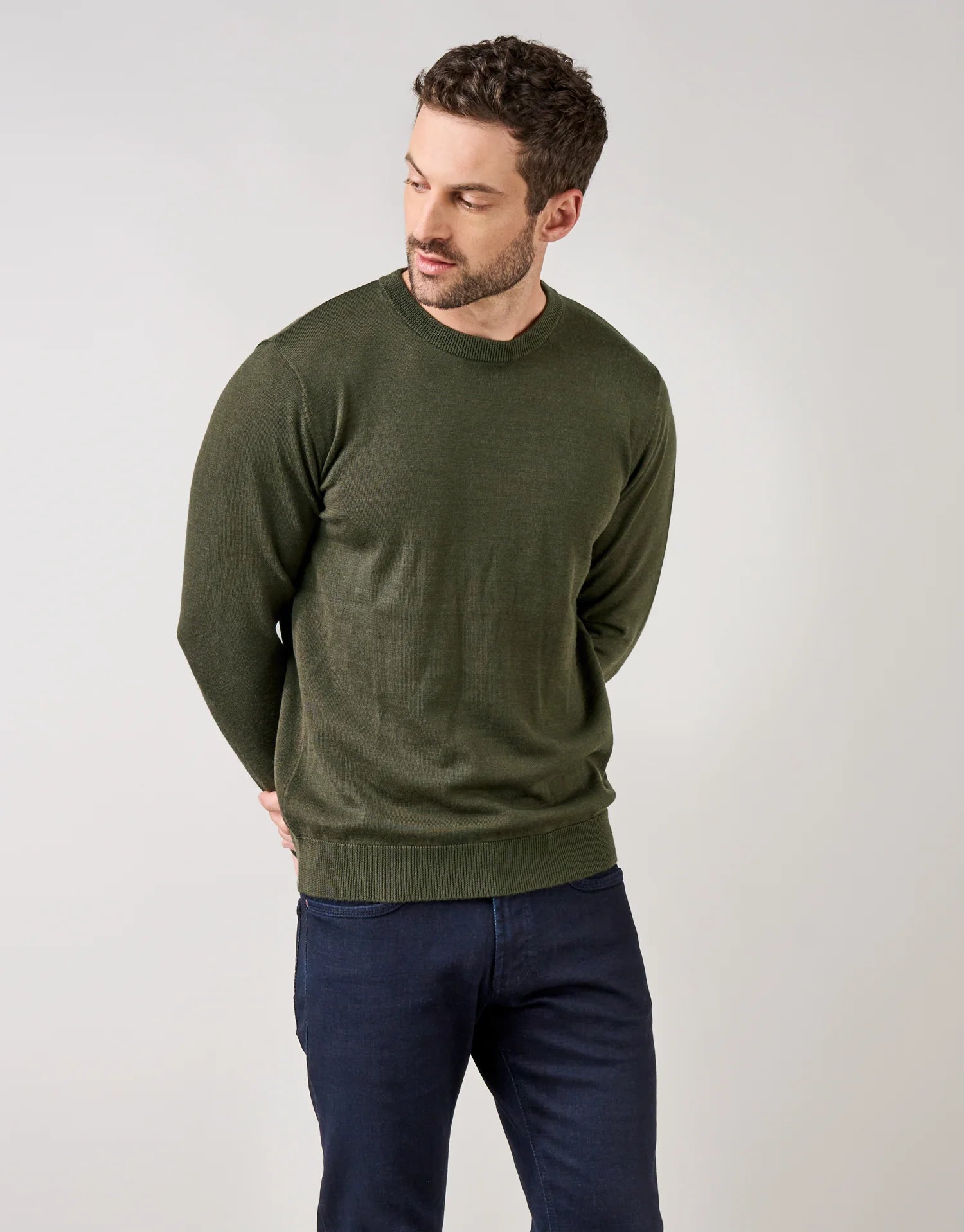 Rembrandt - Naseby Crew Neck Sweater - Dark Green