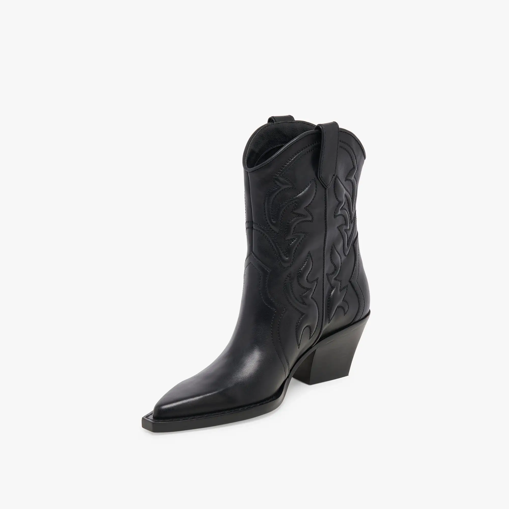 RIMONA BOOTIES BLACK LEATHER