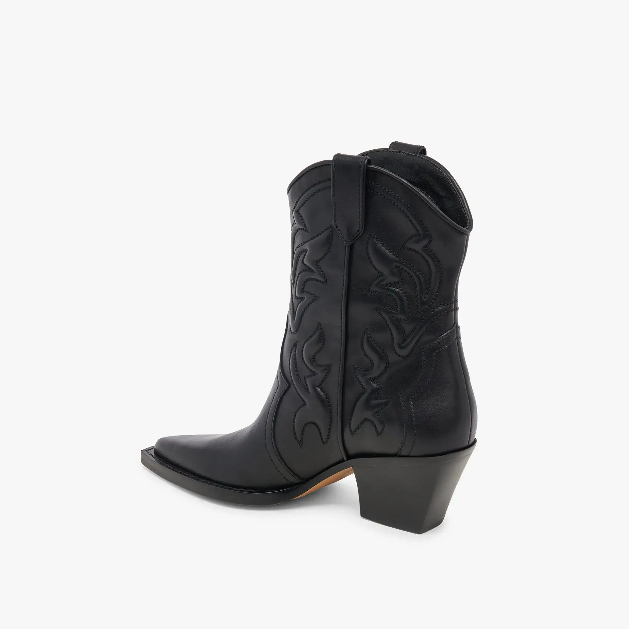 RIMONA BOOTIES BLACK LEATHER