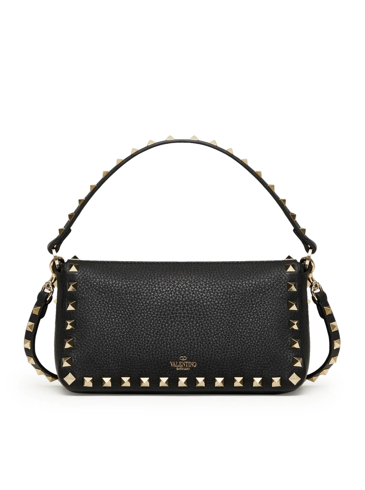 SMALL ROCKSTUD SHOULDER BAG IN GRENADE CALFSKIN