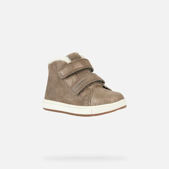 SNEAKERS GEOX BAMBINA PRIMI PASSI B TROTTOLA G. WPF A - SC.BR+SC SMOKE GREY  B364ZA 07722 C9006/A TG:20>23