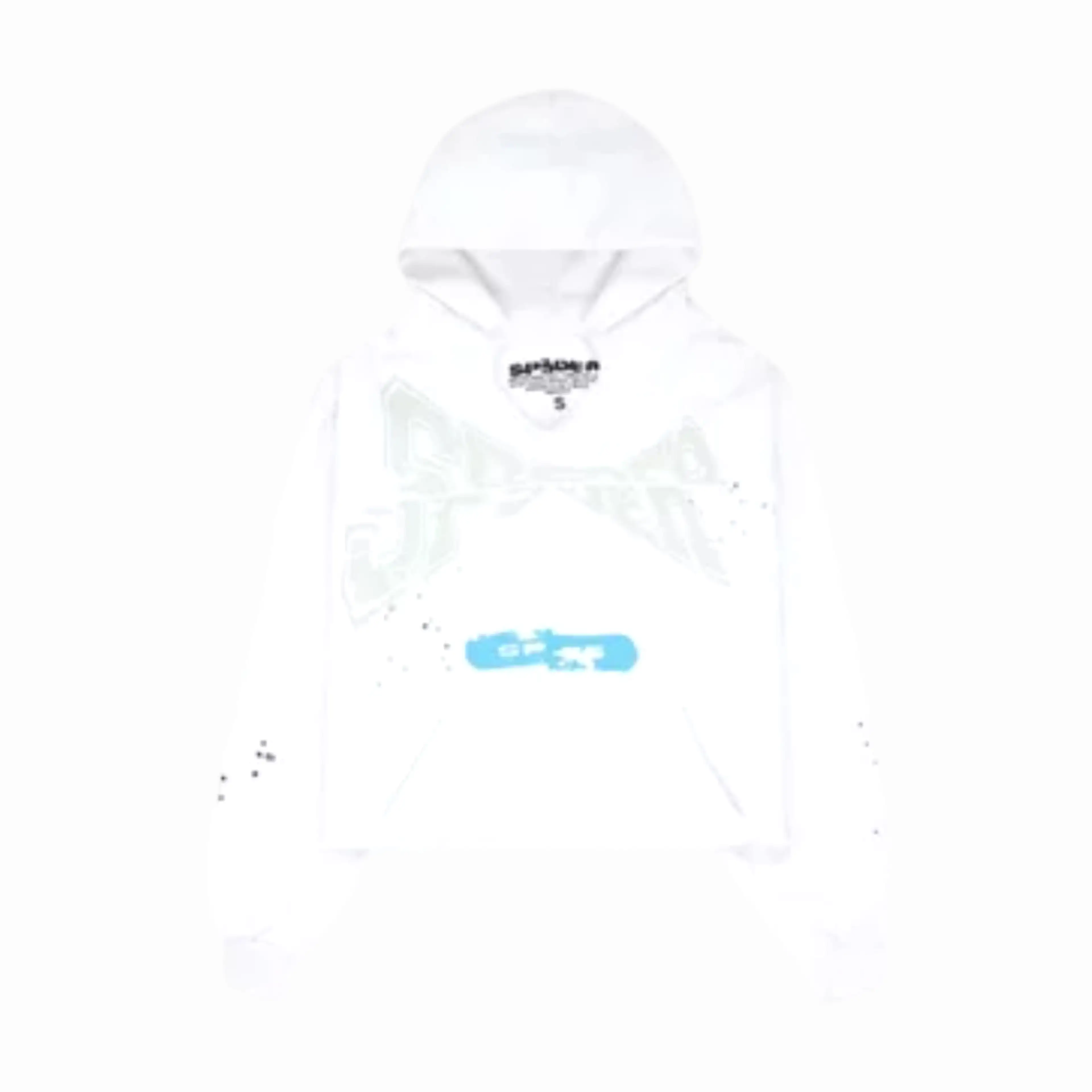 Sp5der 'Cropped' Pullover Hoodie Eggshell FW22