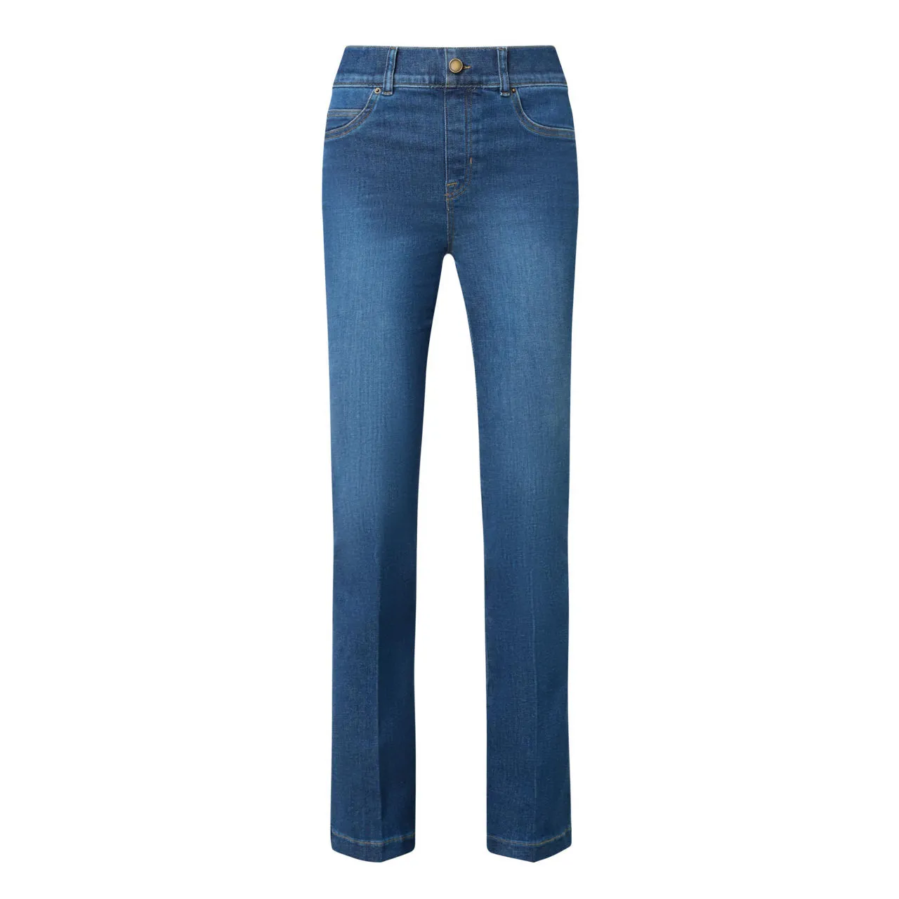 SPANX High-Rise Flared Jeans - Blue