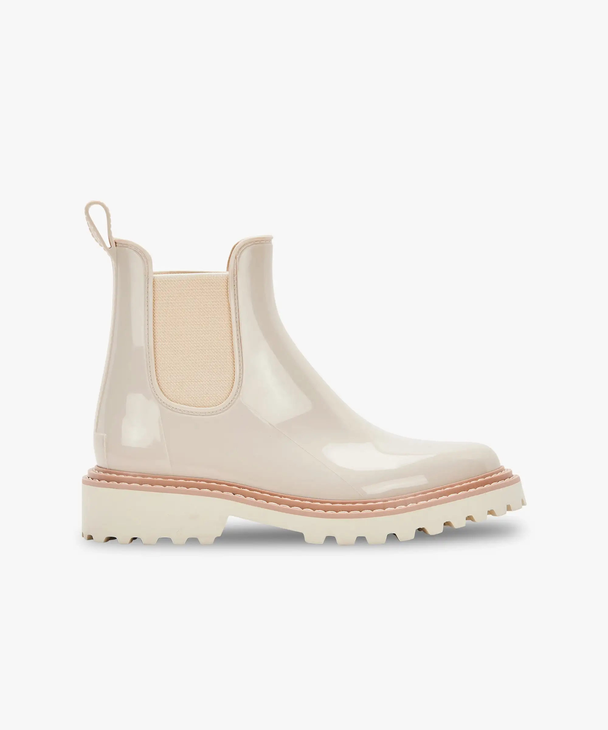 STORMY RAINBOOTS IN IVORY PATENT STELLA - re:vita